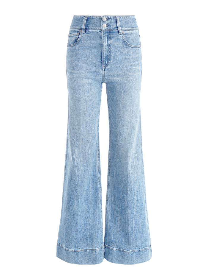 MISSA HIGH RISE WIDE LEG JEAN - ROCKSTAR BLUE - Alice And Olivia