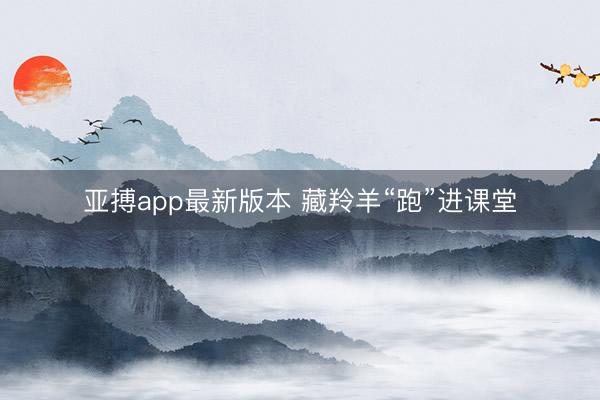 亚搏app最新版本 藏羚羊“跑”进课堂