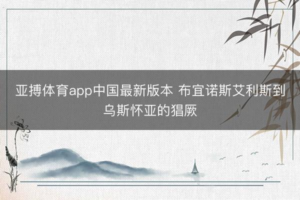 亚搏体育app中国最新版本 布宜诺斯艾利斯到乌斯怀亚的猖厥