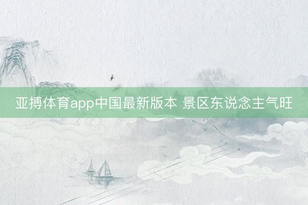 亚搏体育app中国最新版本 景区东说念主气旺
