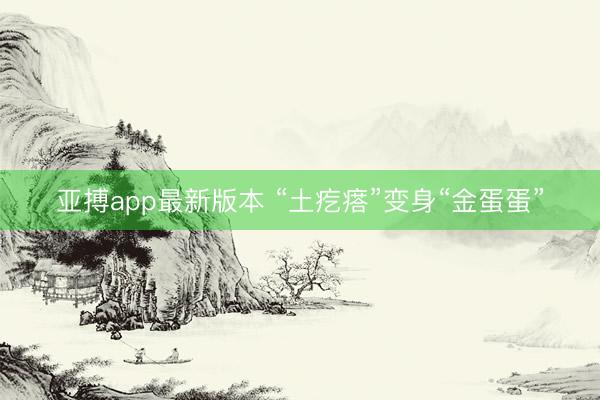 亚搏app最新版本 “土疙瘩”变身“金蛋蛋”